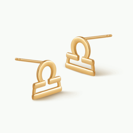 Libra Constellation 18K Gold Earrings