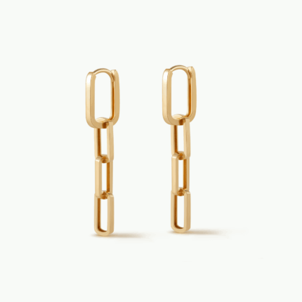 Modular 14K Gold Square Earrings